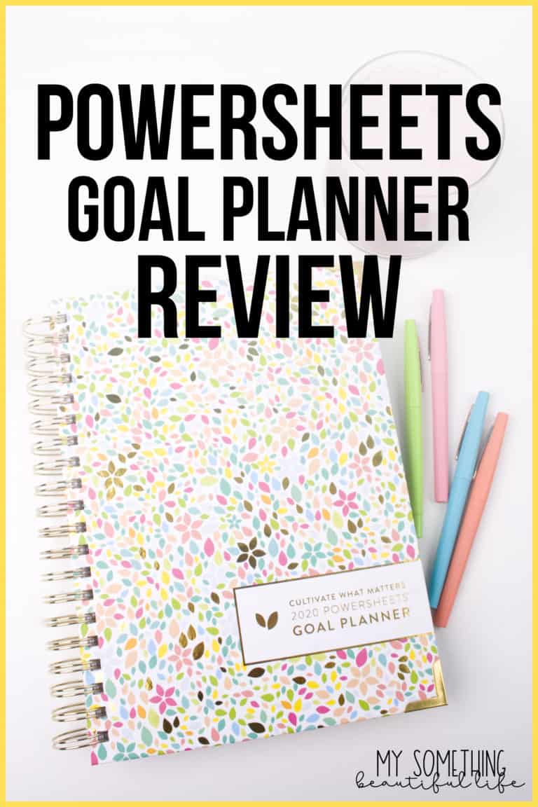 Powersheets Goal Planner Review - My Something Beautiful Life ...