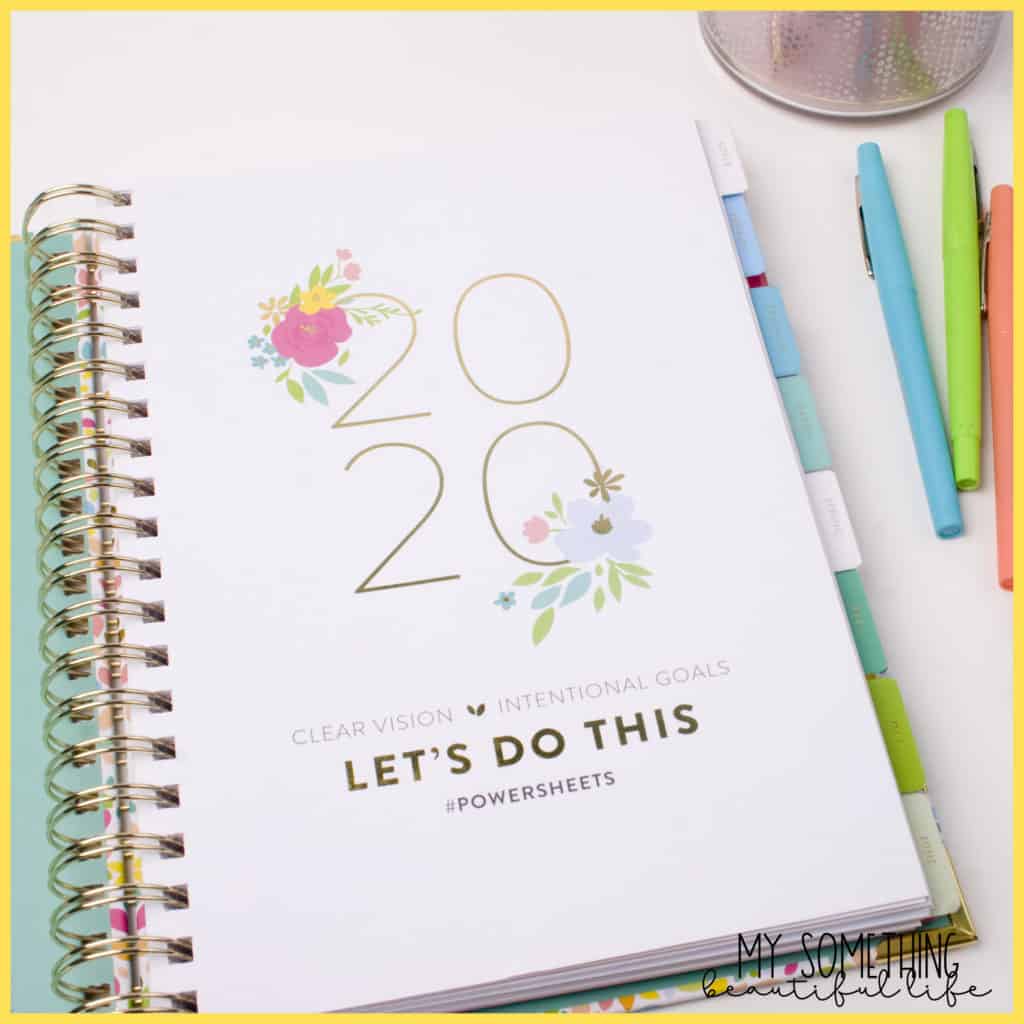 2020 Powersheets Goal Planner by Cultivate What Matters Review - Finding a new way to set goals. #goalplanner #howtosetgoals #goalsetting #powersheets