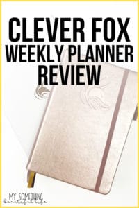 If you love the idea of a bullet journal but just don't have the time to dedicate to creating layouts each week, then the Clever Fox Weekly Planner is the perfect solution. It gives you the structure of a planner with the flexibility of a bullet journal. #cleverfox #bulletjournal #2020planner