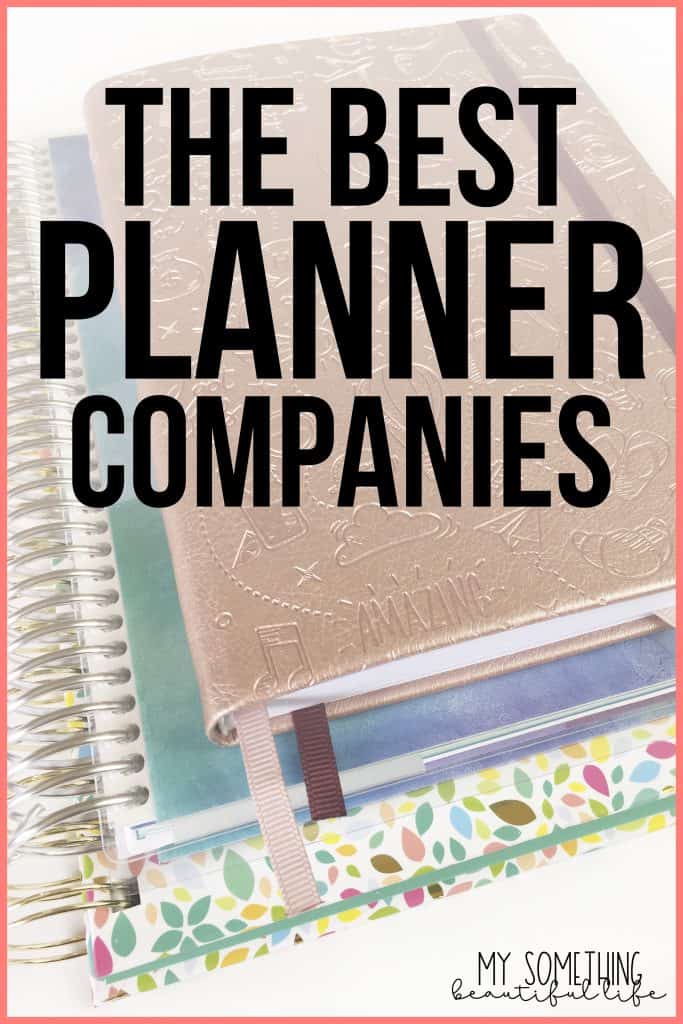 If you are looking for a new planner and don't know where to start, check out this list of my 5 favorite planner companies! #planner #erincondren #powersheets #purpletrail #cleverfox