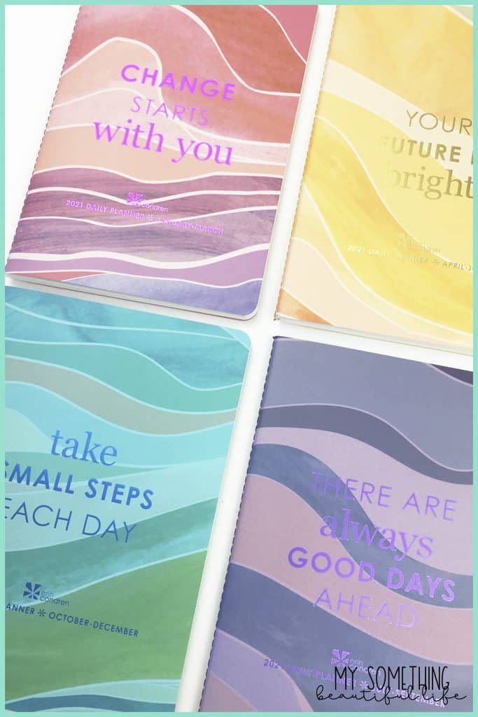 The Erin Condren Petite Planners are a flexible Traveler's Notebook style planning system that allows you to choose individual planners that are helpful to you. #erincondren #travelersnotebook #petiteplanners