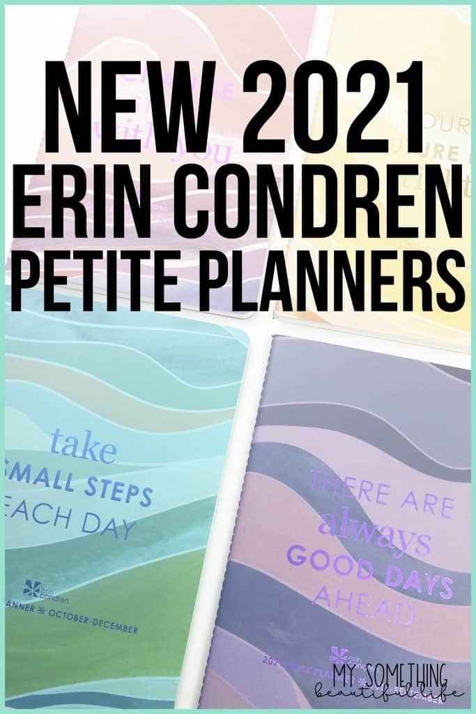 The Erin Condren Petite Planners are a flexible Traveler's Notebook style planning system that allows you to choose individual planners that are helpful to you. #erincondren #travelersnotebook #petiteplanners