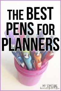 There are so many pens out there, but in all my pen research, these are the best and my favorite pens for planning. #planneraccessories #pensforplanning #plannerideas