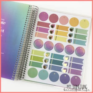 2022 Erin Condren LifePlanner interior stickers