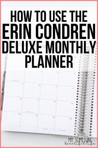 How to use an Erin Condren Deluxe Monthly Planner. The most versatile Erin Condren Planner - there are so many ways to use the Deluxe Monthly Planner to organize your life. #erincondren #deluxemonthlyplanner #plannerideas