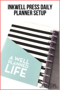 How I setup my 2019 InkWell Press Daily Planner with the disc system. #inkwellpress #dailyplanner #plannersetup
