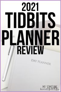 If you are looking for a simple weekly planner that will help you organize your time, the 2021 Tidbits Planner is perfect for you. This 2021 planner has a minimalist and neutral layout, perfect for those who want to manage their time and get organized without all the extras. #minimalistplanner #simpleplanner #plannerreview #tidbitsplanner #timemanagement #getorganized