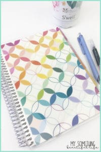 notebook and pens