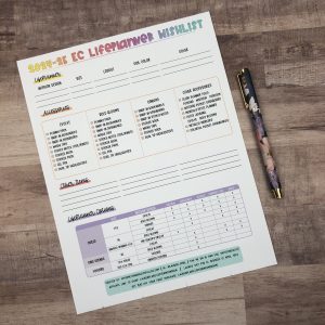 Printable Erin Condren Wishlist for the 2024 Erin Condren LifePlanner Launch